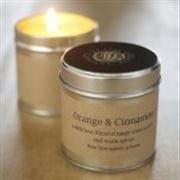 Orange &amp; Cinnamon Scented Candle