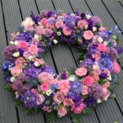 Pink and Mauve Wreath