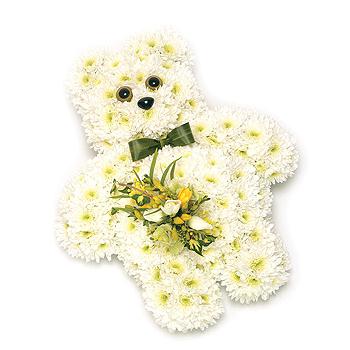 teddy funeral flowers